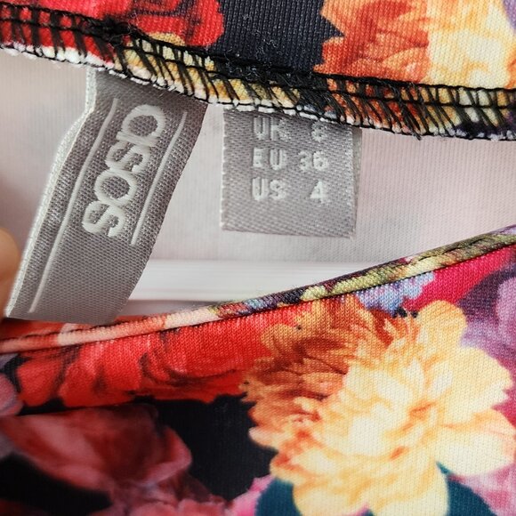 ASOS Maternity Floral Flare Scuba Dress - Picture 3 of 7